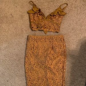 Sexy two piece dress